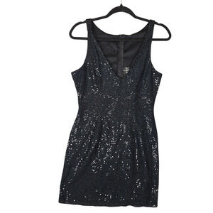 Vtg Scarlet Womens Size 5/6 Black Mini Dress Cocktail Party Date Night New Years